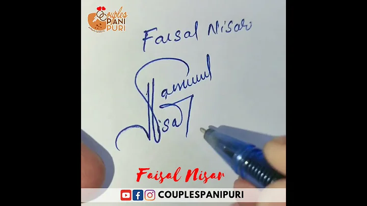 Beautiful Signature | Faisal Nisar #signature #lov...