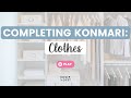 Tips For Completing Category 1 of The KonMari Method | Decluttering Clothes