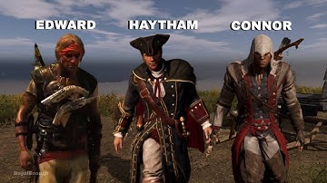 EDWARD vs HAYTHAM vs CONNOR - Kenway’s Combat Comparision - Assassin’s Creed