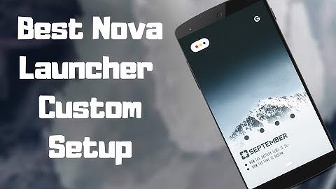 Nova Launcher Setup + Zooper Widget pro, custom layout 😍