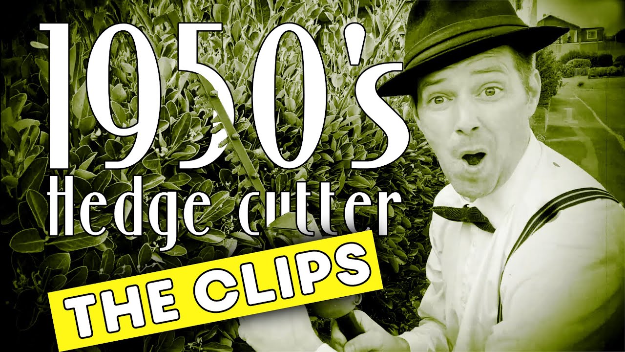 1950's Hedge Trimming | Silent Movie | Parody