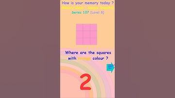 Memory Game - Square Snapshot Series 107 [Level 8] #Short memorygame #brainexercisestoimprovememory