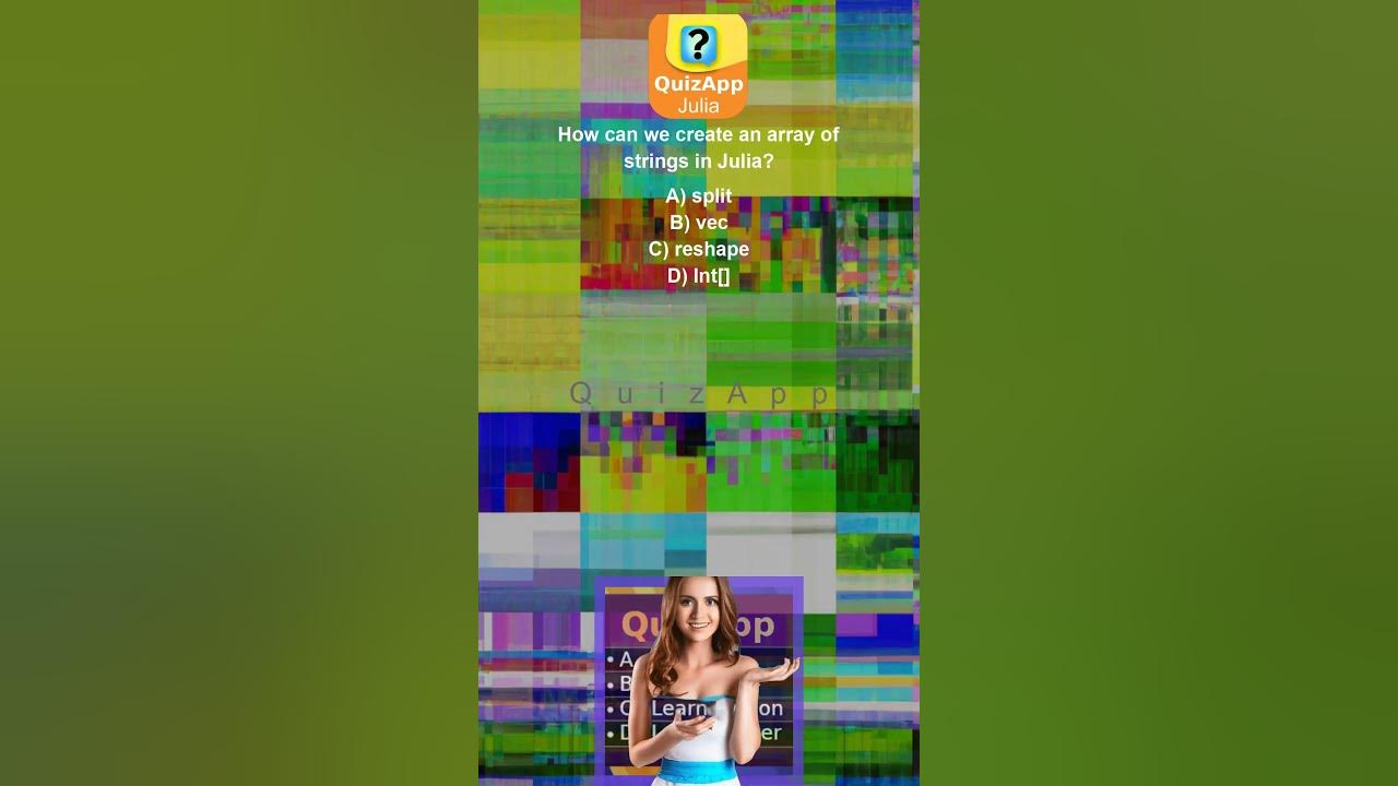Julia How can we create an array of strings in Julia YouTube