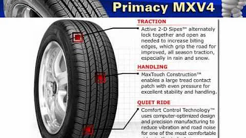 Michelin Primacy Tire | Michelin Primacy MXV4 Tire