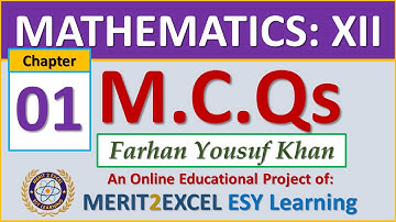 1-Function & Limit-MCQs || Chapter: 1 - Math: 12 || Farhan Yousuf Khan