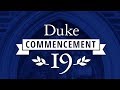 Duke Commencement 2019