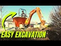 Easy excavation with rented equipment  hardscape vlog 3