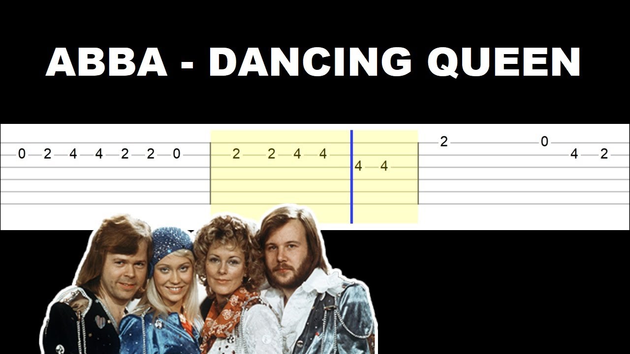 ABBA - Dancing Queen (Easy Guitar Tabs Tutorial) - YouTube