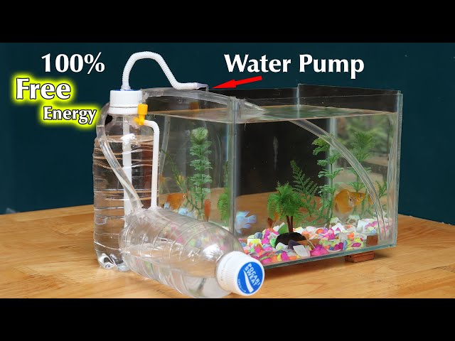 Free Energy - Making Water Pump For Aquarium - Pump Water Without  Electricity - Youtube