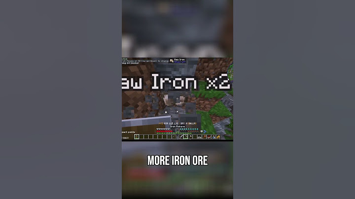 Minecraft  Upgrading & Inventory Tips! Iron Ore