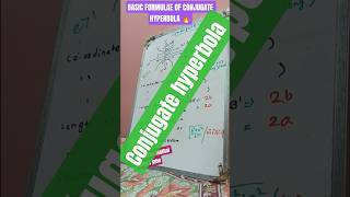 standard formulae of conjugate hyperbola #maths #shorts #study #viral #conjugate hyperbola