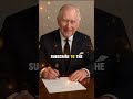 King Charles Signs 🖊️ #foryou #viralvideo #foryoupage #uk