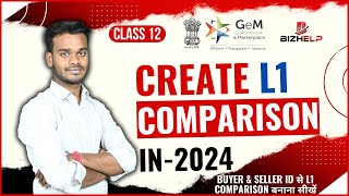 how to create L1 link in gem portal in 2024 | New Process L1 comparison  | GeM Training Class 12 screenshot 1