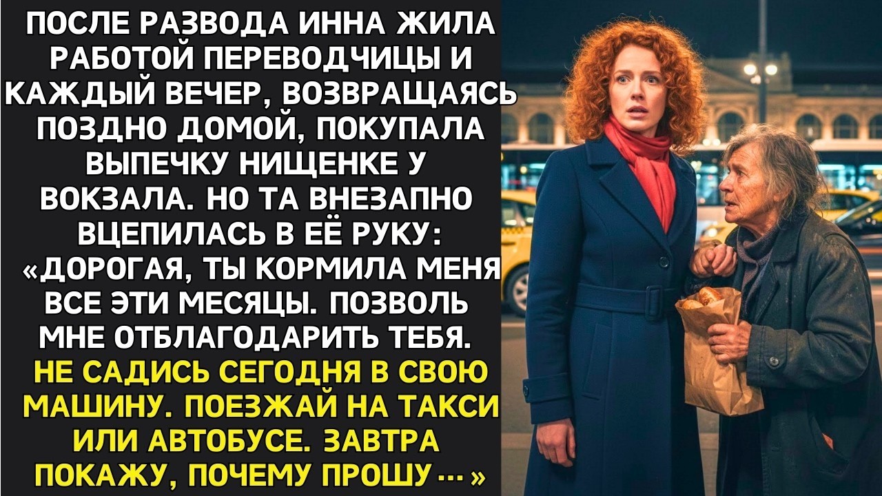 Не садись в машину! вцепилась в руку нищенка. Утром Инна увидела новости... и ноги подкосились