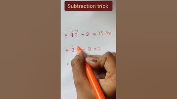 Subtraction trick | #subtraction #subtractiontricks #shorts #short #viralvideo #mathstricks