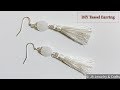 Tassel earring with beads || JA Jewelry &amp; Crafts