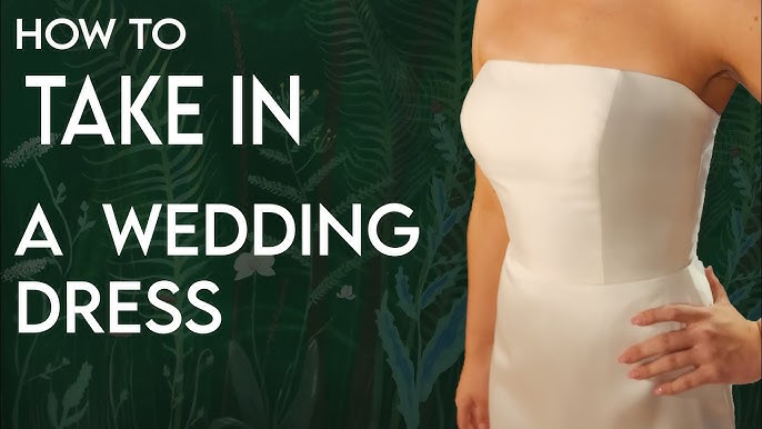 Easy DIY How to Fix a POINTY Bust on a wedding dress, bridesmaids