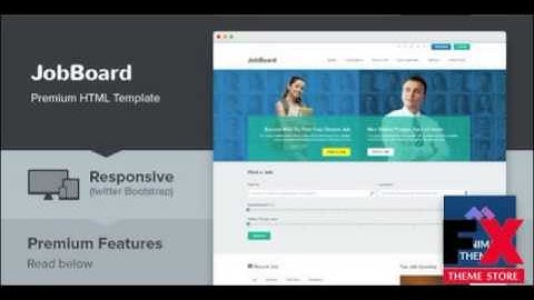 Preview JobBoard - Responsive Job Market HTML Template TFx