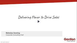 Webinar - Delivering Flavor to Drive Sales