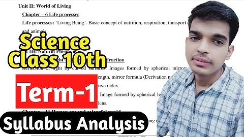 Science Class 10th 2021- 22 Term-1 Syllabus Analyse and Strategy to score 90+ in Boards 2022