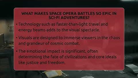 What Makes Space Opera Battles So Epic In Sci-fi Adventures? - The Action Reel