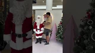 My baby meets Santa for the first time