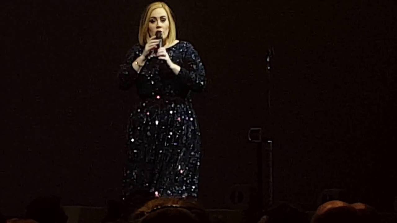 nashville concerts Adele brings woman alone on her 40th anniversary on stage and then invites her husband to the show