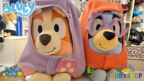 Making a Bluey & Bingo Build-a-Bear!🧸 Bluey Plushies Pretend Play