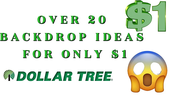 BACKDROP IDEAS FROM DOLLAR TREE !!!