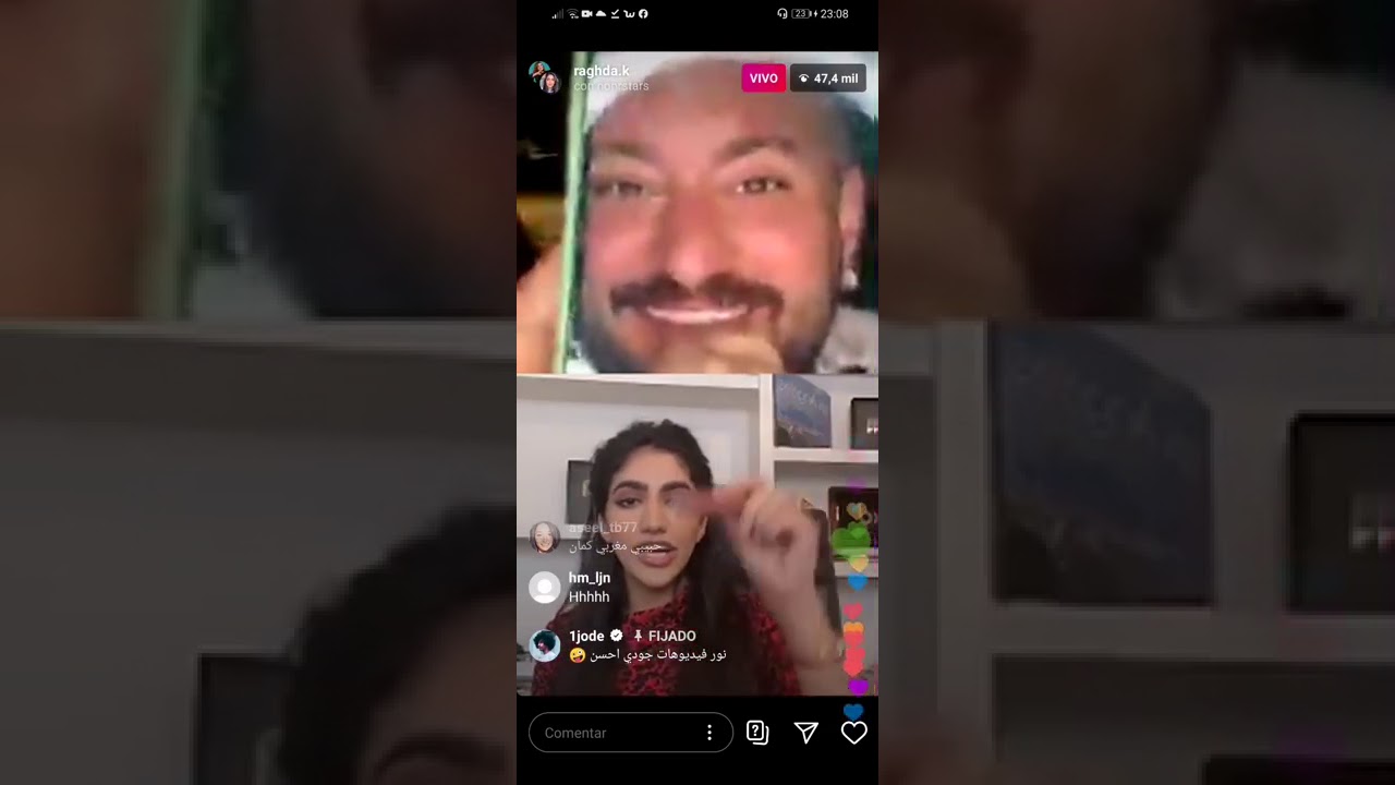 لايف رغده و رضا مع نور ستارز كشف علاقة الحب التي تجمع رغده و رضا❤️رغده تغار