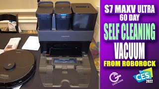 Roborock S7 MaxV Ultra - 60 Day Self Cleaning Vacuum and Mop Combo