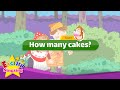 Hansel and Gretel - How many cakes? (Counting) - English Fairy-tale for kids