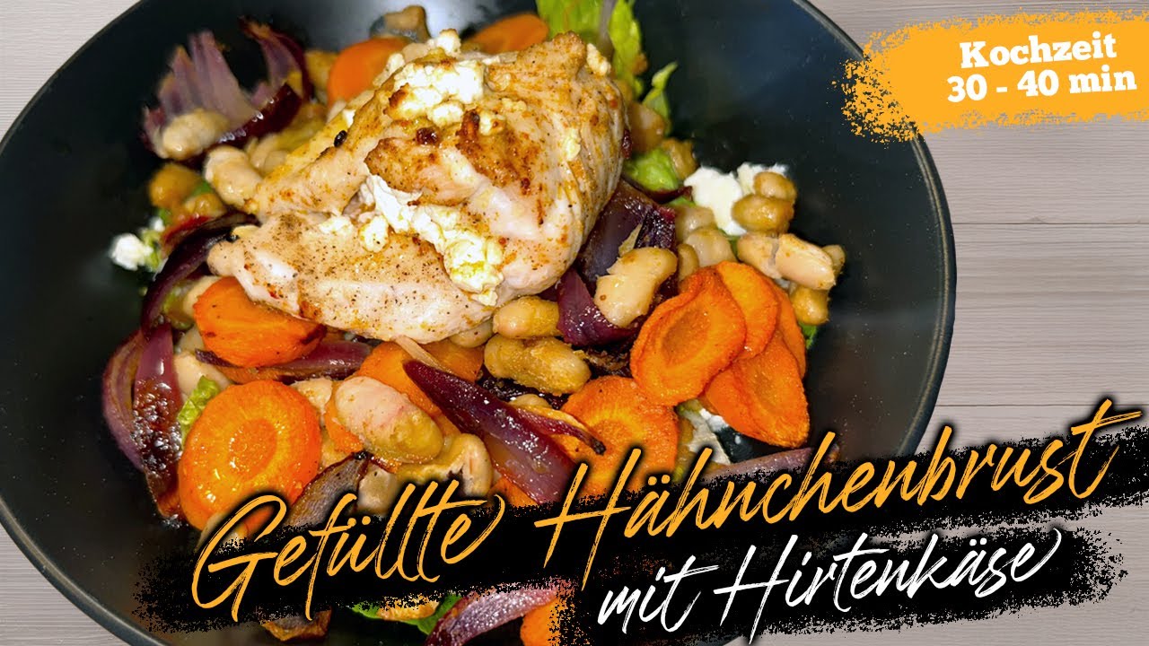 Gefüllte Hähnchenbrust mit Hirtenkäse [REZEPT] #rezept #ideas #fyp