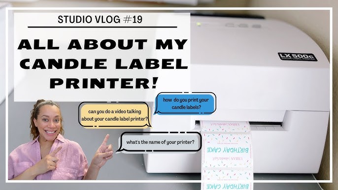 DIY CANDLE LABELS  How To Design & Print Labels At Home Using Maestro Label  Designer 