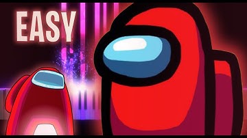 Among us THEME - EASY Piano Tutorial/Cover - By Express Piano