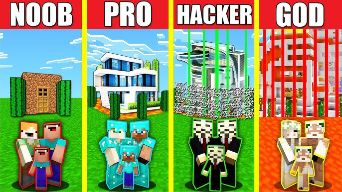 How To Craft A Roblox Piggy Coffin Dance Meme Noob Vs Pro Vs Hacker Vs God In Minecraft Animation Youtube - noob vs pro roblox piggy