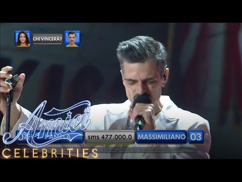 Amici Celebrities - La Finale - Massimiliano Varrese - Kiss