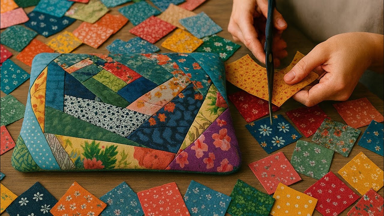 --Удивительный проект шитья из обрезков ткани / идея для шитья, DIY шитьё