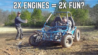 Twin Engine Go Kart First Ride | Shaky Self Destruction!