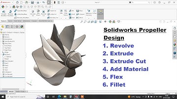 ✅How to Design Propeller blade in Solidworks | Solidworks tutorial