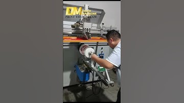 DM-1100 screen printing machine for plastic paint packaging bucket