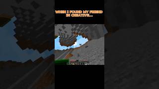 I found my friend in creative@V0rtexPixelArts #minecraft #smallcreators #Collab #viral