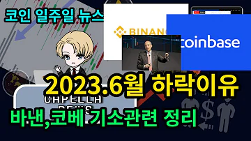 바이낸스 코인베이스 현재 SEC에게 기소된 상황 정리 증권분류 6월 하락이유 2023 6 바이낸스 코인베이스 Sec기소