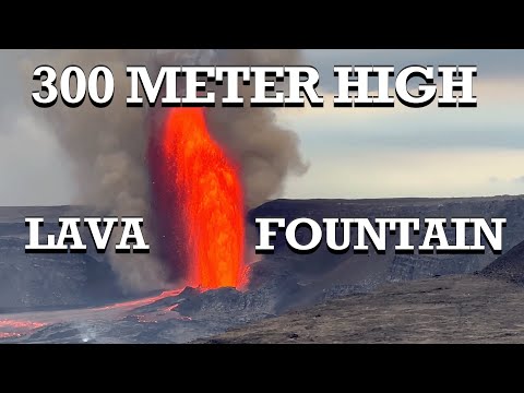 Watch Hawaii's Volcano Kilauea Shoot Lava 300 Meters Into The Air