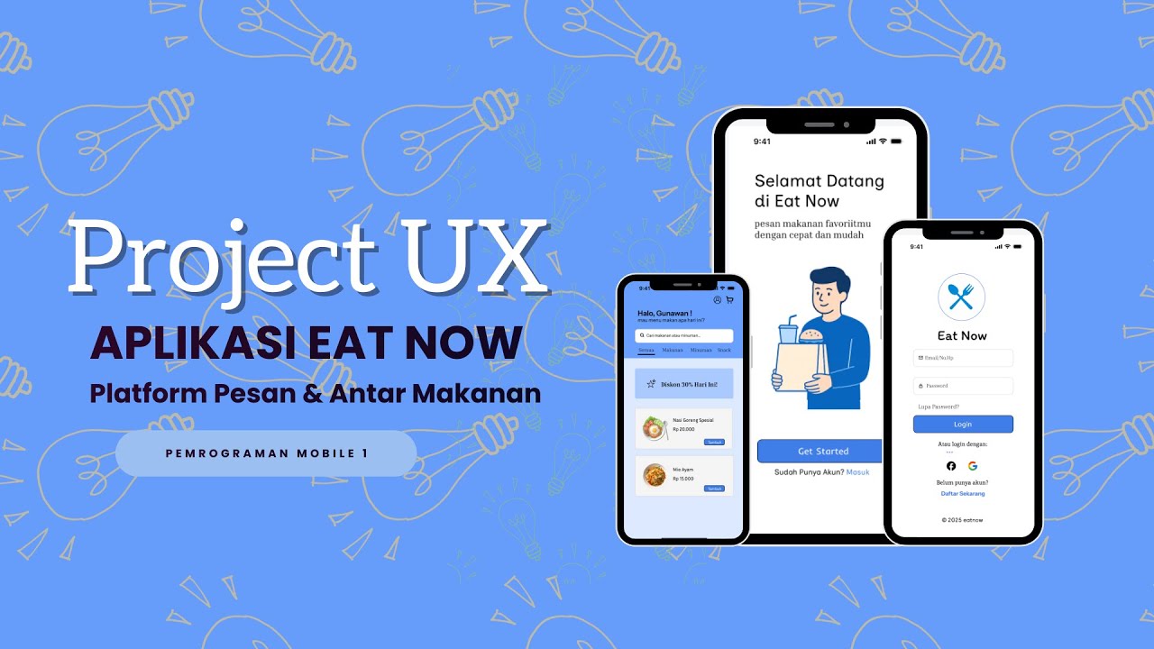 Praktikum Desain UI/UX || Aplikasi Sederhana Pemesanan Makanan Online ...