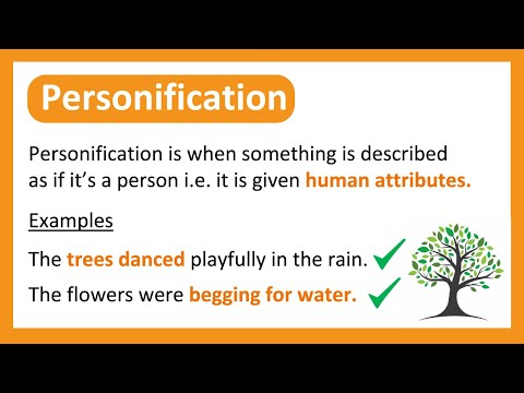 Video: Koja izjava je primjer personifikacije?