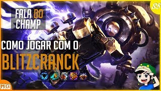 🔴 Como jogar de BLITZCRANK em 13 minutos - Fala do Champ S8 - FÁCIL de usar e Muito PODEROSO!