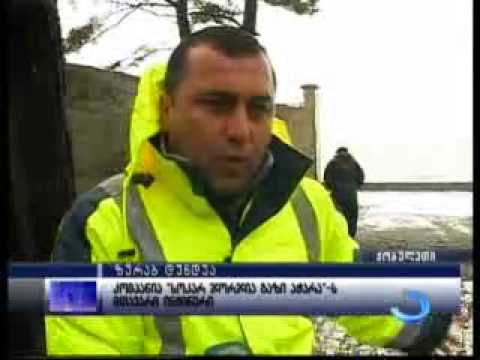 შტორმმა ქობულეთის სანაპირო დააზიანა