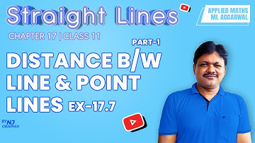 DISTANCE B/W LINE & POINT Ex-17.7 || Lecture- 12 | Straight Lines Ch- 17 | Class- 11 Applied Maths