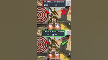 ✅ Best Dynamically Hide Crosshair setting in CODM BR 🔥💯 Codmobile Tips and Tricks #shorts #codmbr